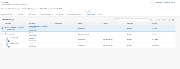 Assign and Attach Documents to Equipment and Functional Locations ...