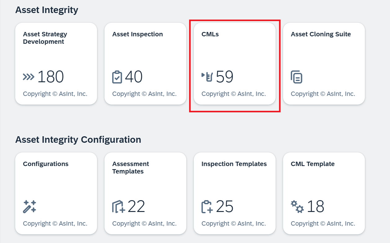 Equipment/Floc to CML Template - AsInt Documentation
