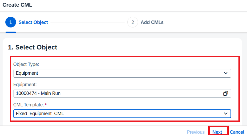 Equipment/Floc to CML Template - AsInt Documentation