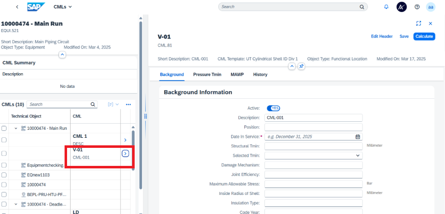 Equipment/Floc to CML Template - AsInt Documentation